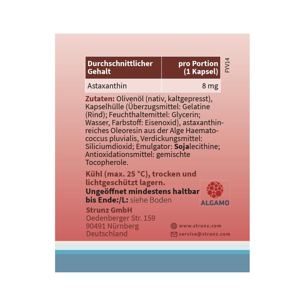 Астаксантин (Astaxanthin) 90 капсули по 8 mg forever young Algamo - Завинаги Здрав ООД. Астаксантинът е хранителна добавка под формата на капсули и съдържа 8 mg чист астаксантин (патентована, сертифицирана органична суровина Algamo), комбиниран с екстра върджин зехтин и витамин Е за допълнителна защита на ценната активна съставка.