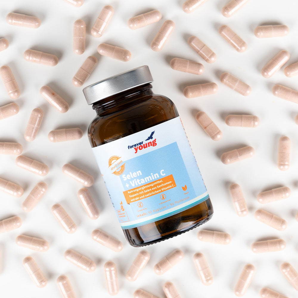 Естесвен Селен + Витамин С 90 капсули 150 μg/222 mg forever young