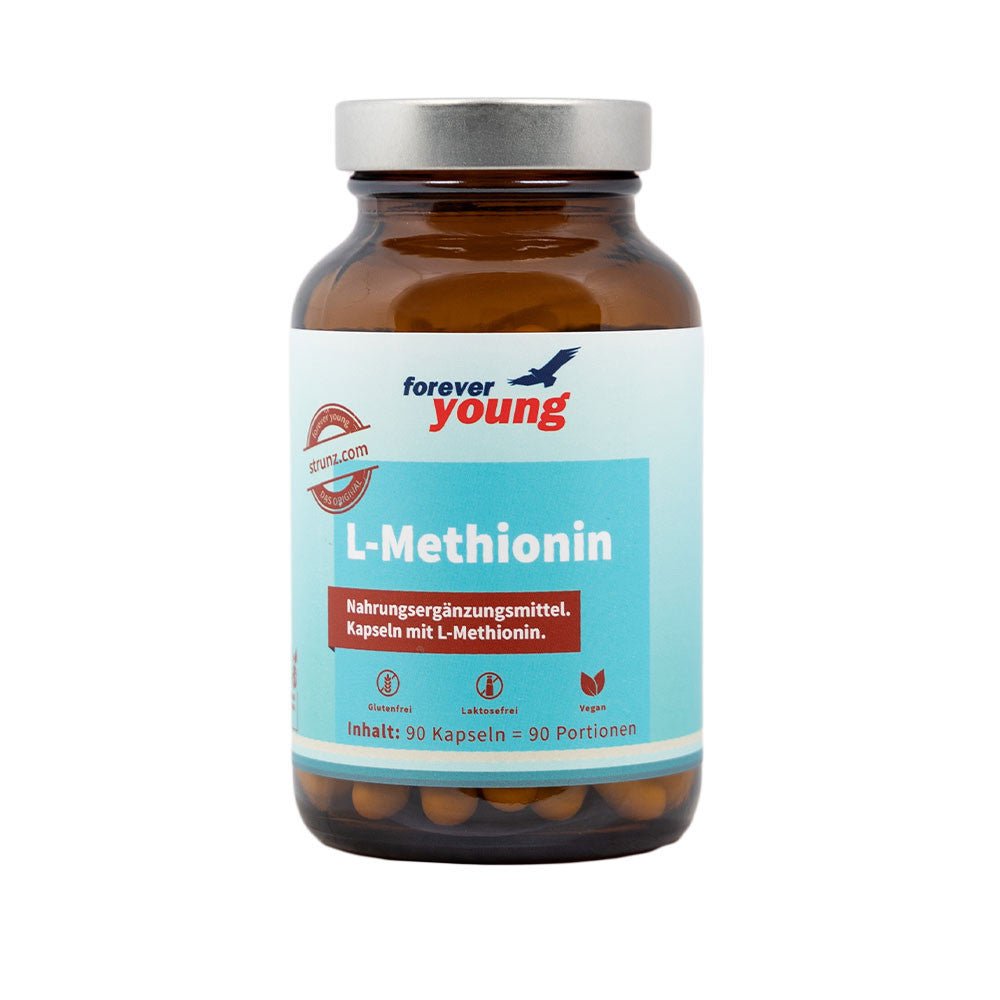 L-Mетионин (l-methionine) капсули 500 mg forever young, Завинаги Здрав ООД. L-Метионинът е единствената сяросъдържаща аминокиселина, която е незаменима за човека. Това означава, че организмът не може да я произвежда сам и затова трябва да се набавя от храната или от хранителни добавки.