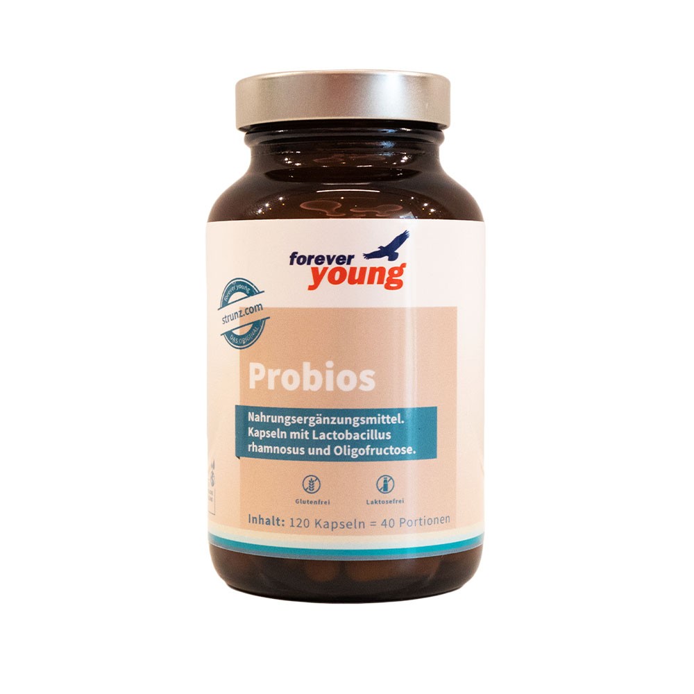 Пробиотик forever young probios - Завинаги Здрав ЕООД. Probios е хранителна добавка с Lactobacillus rhamnosus и олигофруктоза.
