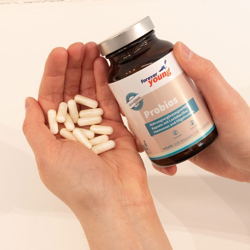 Пробиотик forever young probios - Завинаги Здрав ЕООД. Probios е хранителна добавка с Lactobacillus rhamnosus и олигофруктоза.