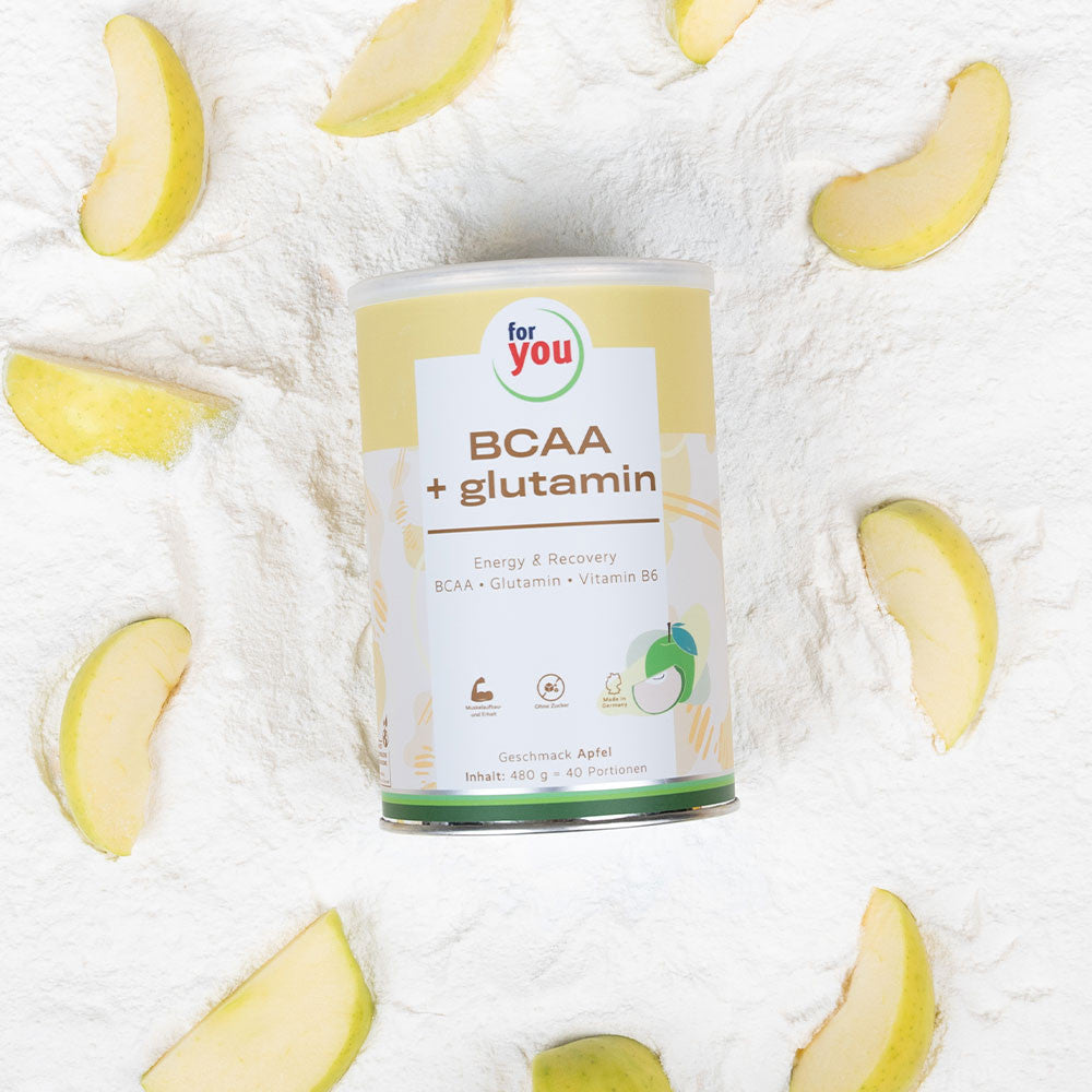 for you BCAAs + Glutamin - детайли на опаковката