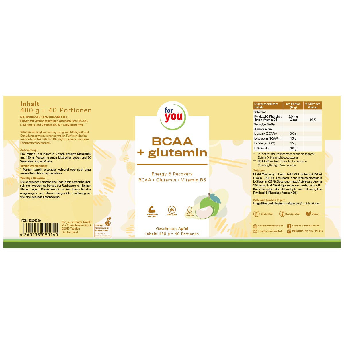 for you BCAAs + Glutamin - ползи и приложение