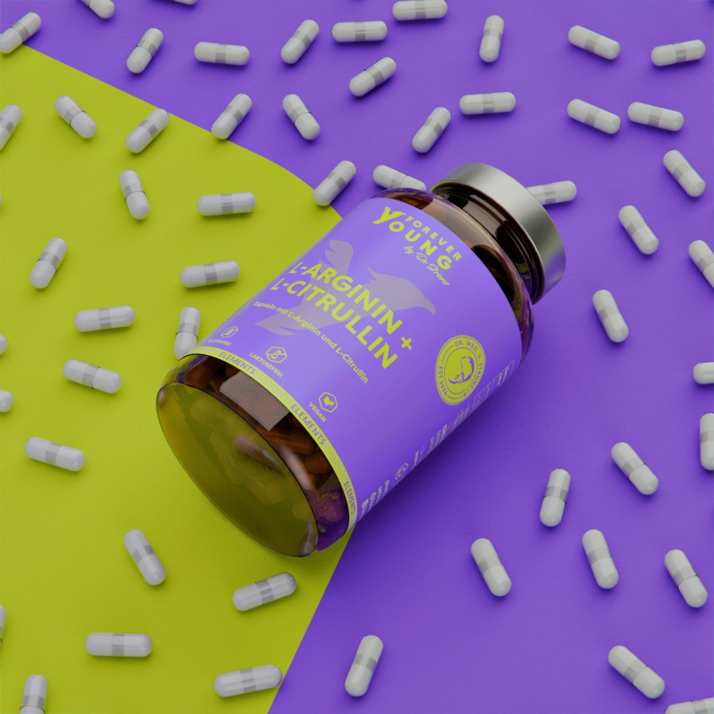 🆕L-Аргинин + L-Цитрулин (L-Arginine + L-Citrulline) 208 капсули forever young