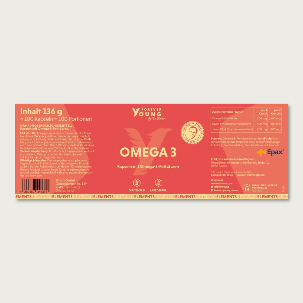 Омега 3 концентрат 100 капсули по 700 mg forever young -  Epax AS