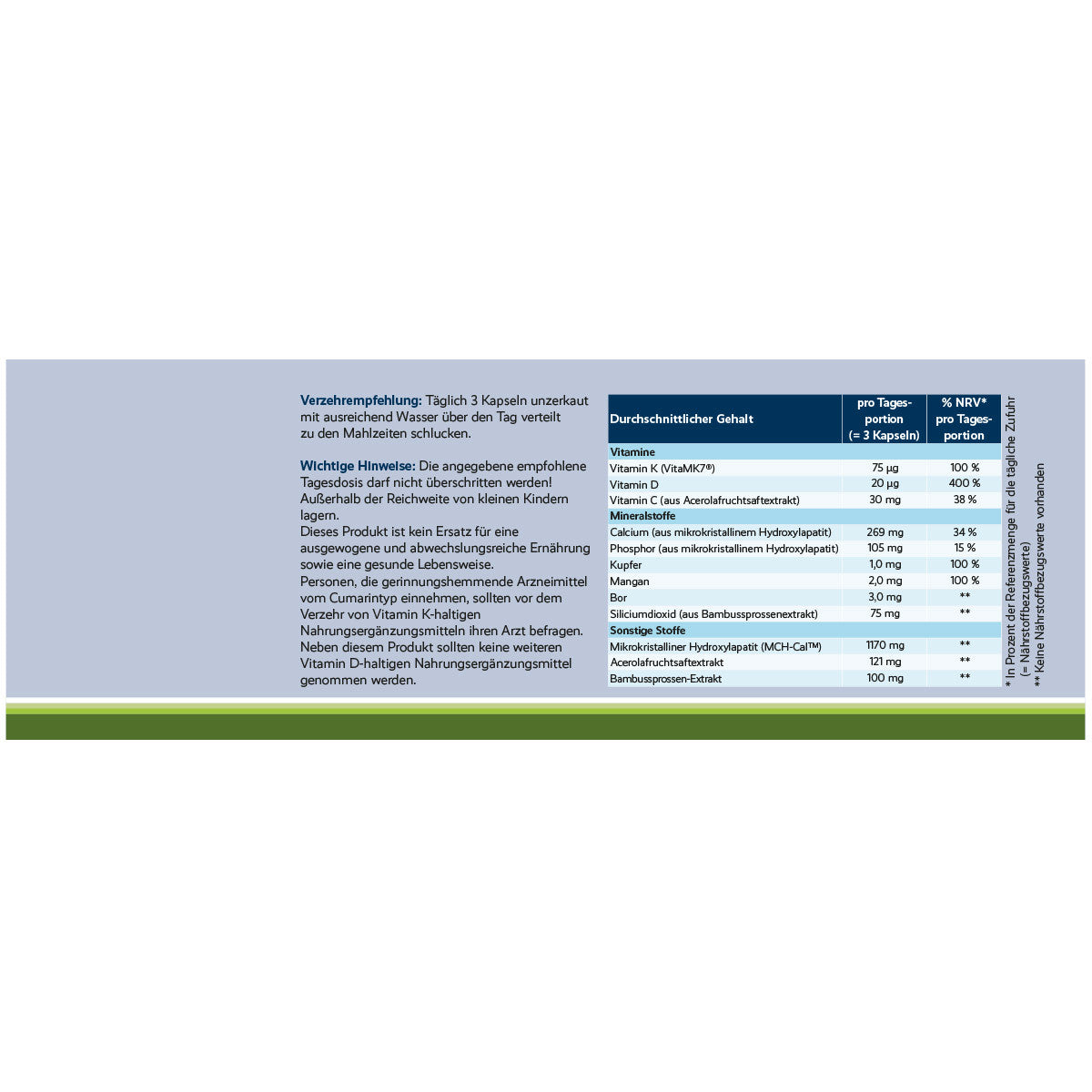 Снимка 6: osteo komplex - научна информация за MCH-Cal