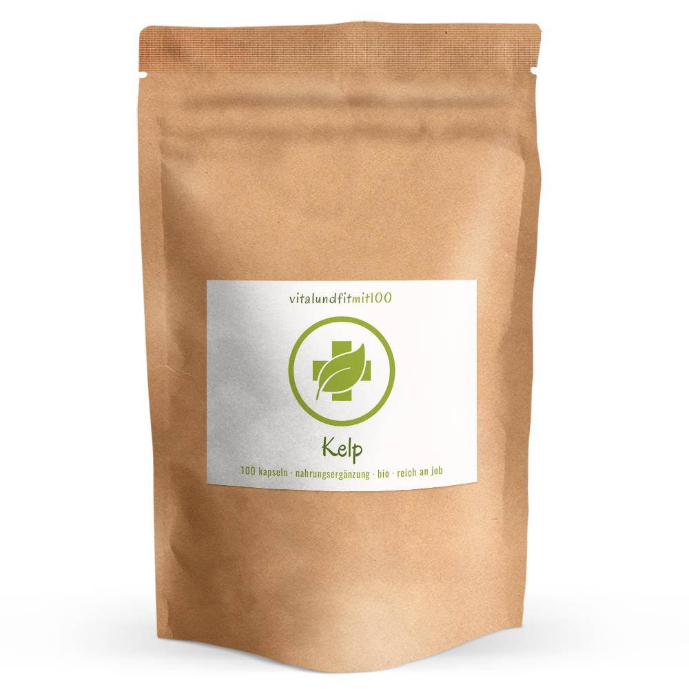 Bio Kelp - Натурален Йод (Jod) 100 µg vitalundfitmit100 - Завинаги Здрав ООД. Капсули с висока доза водорасли. Истински Био Келп, популярен естествен източник на йод, с високо и тествано качество. Подходящ за вегетарианци и вегани.