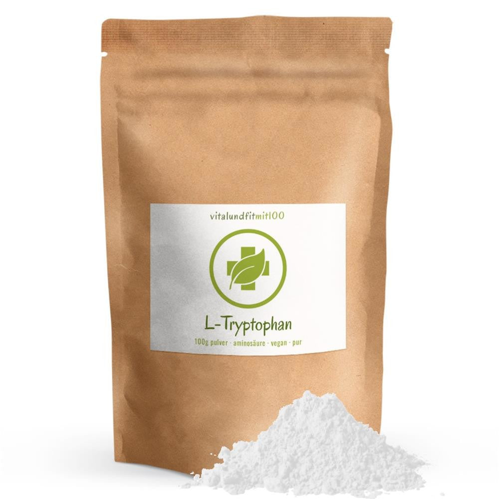 L-Триптофан на прах vitalundfitmit100. Аминокиселината триптофан е особено известна, тъй като е прекурсор на невротрансмитера серотонин и на хормона мелатонин. Триптофанът играе важна роля и в подпомагането на синтеза на ниацин. Ниацинът е известен също като витамин В3.